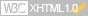符合超文本標示語言 XHTML 1.0 Transitional 標準規範